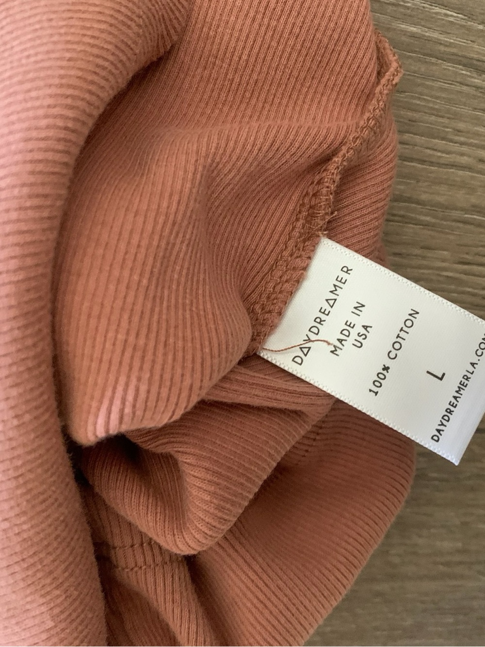 Daydreamer Free People Empress Tarot Card Ribbed Pink Short Sleeve Baby Tee L - Picture 4 of 4